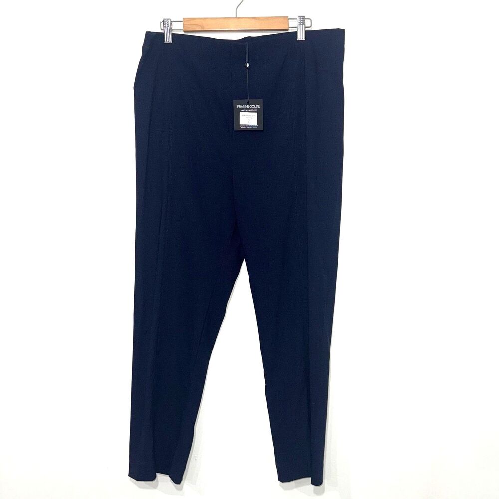 Franne Golde Original Tapered Ankle Pant - Navy XXL